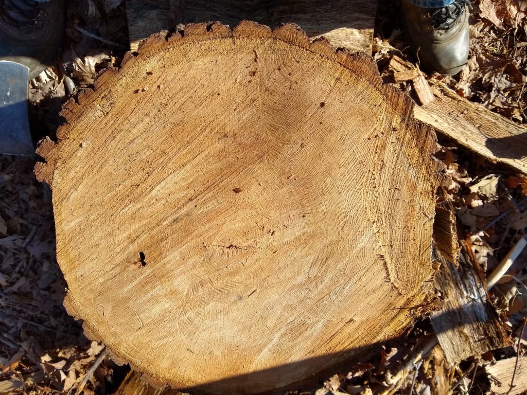 Split a large log by hand