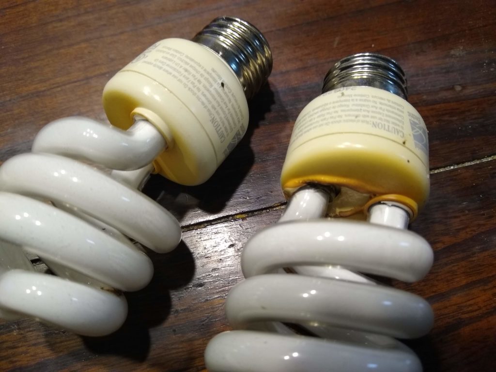 Check your light bulbs!